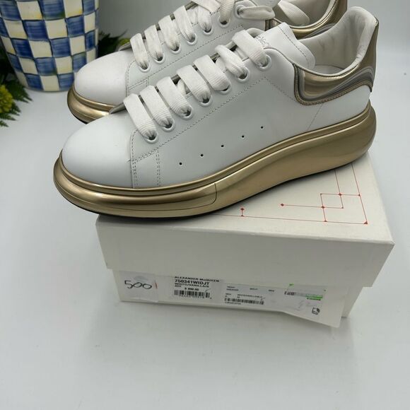 Men’s Alexander, McQueen chunky clear sole , leather sneaker size 42 made Italy - Picture 4 of 7